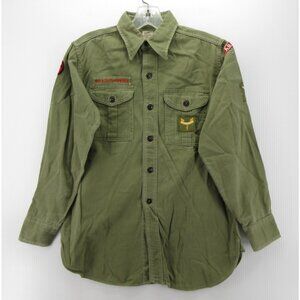 VINTAGE Boy Scouts of America Shirt Small BSA Sanforized Uniform 60s *
